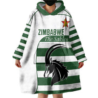 Custom Zimbabwe Rugby Wearable Blanket Hoodie The Sables Go Champion - Wonder Print Shop