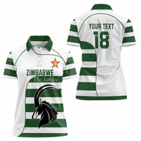 Custom Zimbabwe Rugby Women Polo Shirt The Sables Go Champion - Wonder Print Shop