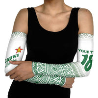 Custom Zimbabwe Rugby Arm Sleeves Sables African Patterns - Wonder Print Shop