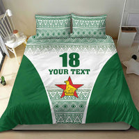 Custom Zimbabwe Rugby Bedding Set Sables African Patterns - Wonder Print Shop