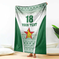 Custom Zimbabwe Rugby Blanket Sables African Patterns - Wonder Print Shop