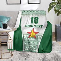 Custom Zimbabwe Rugby Blanket Sables African Patterns - Wonder Print Shop