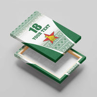 Custom Zimbabwe Rugby Canvas Wall Art Sables African Patterns - Wonder Print Shop