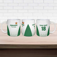 Custom Zimbabwe Rugby Ceramic Mug Sables African Patterns - Wonder Print Shop