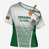 Custom Zimbabwe Rugby Cross Shoulder Shirt Sables African Patterns - Wonder Print Shop