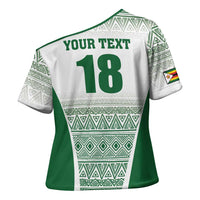 Custom Zimbabwe Rugby Cross Shoulder Shirt Sables African Patterns - Wonder Print Shop