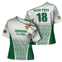Custom Zimbabwe Rugby Cross Shoulder Shirt Sables African Patterns - Wonder Print Shop