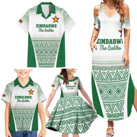 Custom Zimbabwe Rugby Family Matching Summer Maxi Dress and Hawaiian Shirt Sables African Patterns - Wonder Print Shop