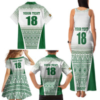 Custom Zimbabwe Rugby Family Matching Tank Maxi Dress and Hawaiian Shirt Sables African Patterns - Wonder Print Shop