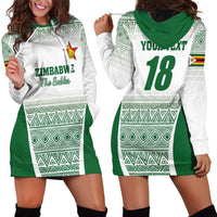 Custom Zimbabwe Rugby Hoodie Dress Sables African Patterns - Wonder Print Shop