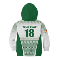 Custom Zimbabwe Rugby Kid Hoodie Sables African Patterns - Wonder Print Shop