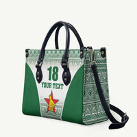 Custom Zimbabwe Rugby Leather Bag Sables African Patterns - Wonder Print Shop