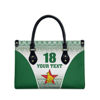 Custom Zimbabwe Rugby Leather Bag Sables African Patterns - Wonder Print Shop