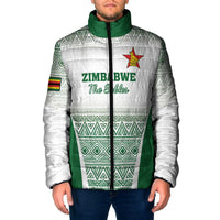 Custom Zimbabwe Rugby Padded Jacket Sables African Patterns - Wonder Print Shop