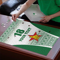 Custom Zimbabwe Rugby Puzzle Sables African Patterns - Wonder Print Shop