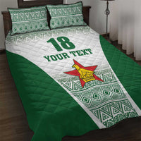 Custom Zimbabwe Rugby Quilt Bed Set Sables African Patterns - Wonder Print Shop
