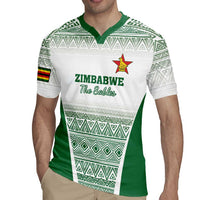 Custom Zimbabwe Rugby Rugby Jersey Sables African Patterns - Wonder Print Shop