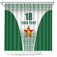 Custom Zimbabwe Rugby Shower Curtain Sables African Patterns - Wonder Print Shop