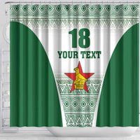 Custom Zimbabwe Rugby Shower Curtain Sables African Patterns - Wonder Print Shop