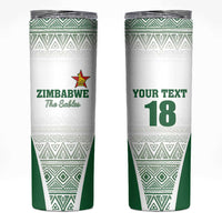 Custom Zimbabwe Rugby Skinny Tumbler Sables African Patterns - Wonder Print Shop