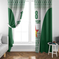 Custom Zimbabwe Rugby Window Curtain Sables African Patterns - Wonder Print Shop