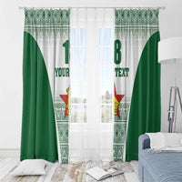 Custom Zimbabwe Rugby Window Curtain Sables African Patterns - Wonder Print Shop