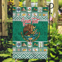 Personalized Mexico Christmas Garden Flag Coat Of Arms With Aztec Mexican Patterns - Wonder Print Shop