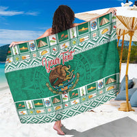 Personalized Mexico Christmas Sarong Coat Of Arms With Aztec Mexican Patterns - Wonder Print Shop