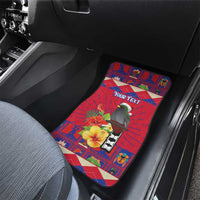 Personalized Haiti Jwaye Nowel Car Mats Hispaniolan Trogon With Hibiscus Flowers - Wonder Print Shop