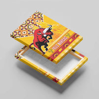 Spain Christmas Canvas Wall Art Noble Bull With Sagrada Famlia - Wonder Print Shop