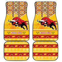 Spain Christmas Car Mats Noble Bull With Sagrada Famlia - Wonder Print Shop