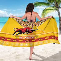 Spain Christmas Sarong Noble Bull With Sagrada Famlia - Wonder Print Shop