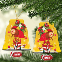 Spain Tio de Nadal Christmas Ceramic Ornament Traditional Christmas Log Yellow Version - Wonder Print Shop