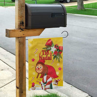 Spain Tio de Nadal Christmas Garden Flag Traditional Christmas Log Yellow Version - Wonder Print Shop