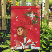 Spain Tio de Nadal Christmas Garden Flag Traditional Christmas Log Red Version - Wonder Print Shop
