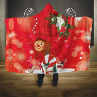 Spain Tió de Nadal Christmas Hooded Blanket Traditional Christmas Log Red Version