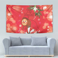Spain Tio de Nadal Christmas Tapestry Traditional Christmas Log Red Version - Wonder Print Shop