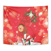 Spain Tio de Nadal Christmas Tapestry Traditional Christmas Log Red Version - Wonder Print Shop