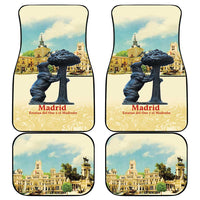 Spain El Oso y el Madrono Car Mats Madrid City Watercolor - Wonder Print Shop