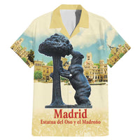 Spain El Oso y el Madrono Family Matching Mermaid Dress and Hawaiian Shirt Madrid City Watercolor - Wonder Print Shop