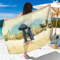 Spain El Oso y el Madrono Sarong Madrid City Watercolor - Wonder Print Shop