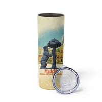 Spain El Oso y el Madrono Skinny Tumbler Madrid City Watercolor - Wonder Print Shop