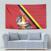 Personalized Belgium Tapestry Lion Rampant With Belgium Flag Colors - Wonder Print Shop