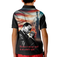 I Have a Dream MLK Day Kid Polo Shirt The Time Is Always Right To Do What Is Right - Wonder Print Shop