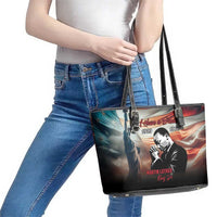 I Have a Dream MLK Day Leather Tote Bag The Time Is Always Right To Do What Is Right - Wonder Print Shop