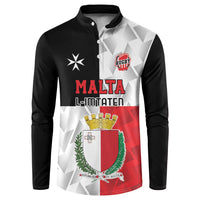 Custom Malta Rugby Button Sweatshirt L-imtaten Go Champions - Wonder Print Shop