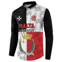 Custom Malta Rugby Button Sweatshirt L-imtaten Go Champions - Wonder Print Shop