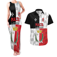 Custom Malta Rugby Couples Matching Tank Maxi Dress and Hawaiian Shirt L-imtaten Go Champions - Wonder Print Shop