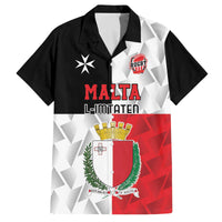 Custom Malta Rugby Family Matching Off The Shoulder Long Sleeve Dress and Hawaiian Shirt L-imtaten Go Champions - Wonder Print Shop