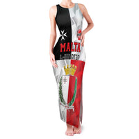 Custom Malta Rugby Family Matching Tank Maxi Dress and Hawaiian Shirt L-imtaten Go Champions - Wonder Print Shop